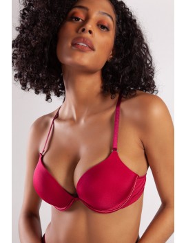 Golshan Garland Heavy Push up Bra, Şarap Rengi  Konforlu ve Şık Sütyen