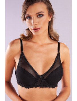 Golshan Gaspara Big size Plunge Bra, Siyah Konforlu ve Şık Sütyen