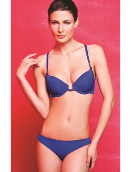 Golshan Githa Foam Cup Push Up Bra,Saks Mavi Straplez Konforlu ve Şık Sütyen