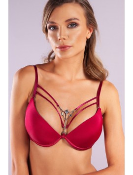 Golshan Gorbus Foam Cup Push Up Bra, Şarap Renk  Konforlu ve Şık Sütyen