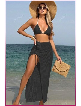 Kadın Siyah Askılı İncili Mayo takımı