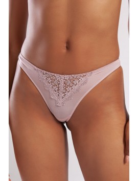 Golshan Garland Mini String, Kadın Güpürlü Açık Pembe Külot