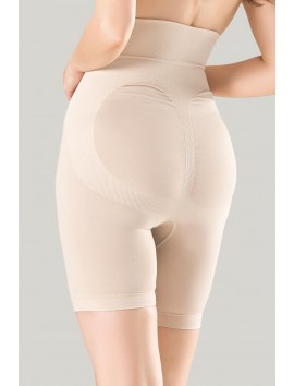 Kadın Ten Rengi Çift Kat Mideli Parçalı Korse Sıkılaştırıcı Shapewear