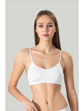 Kadın Ince Askılı Pedli Büstiyer Yarım Atlet Sütyen 3'lü Set