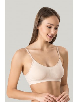 Kadın Ince Askılı Pedli Büstiyer Yarım Atlet Sütyen 3'lü Set.