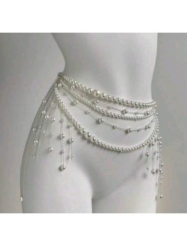 Kadın Seksi Bel Aksesuarı , Zarif , Şık , İncili Kostüm